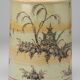 Italian ceramic lamp signed M Vanni Firenze with Orientalist decoration.