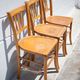 Set of 3 vintage wooden chairs by Luterma, 1960s