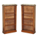 Pair of Regency Period Miniature Bookcases in Hardwood, Brass and Marble