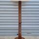 French floor lamp in carved oak 1950