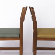 Set of 5 Vintage Dining Chairs, 1960s–1970s | Colorful Upholstered Vintage
