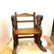 Wooden rocking chair - teddy bear
