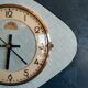 Vintage clock, wall clock "tender green FFR"
