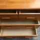 Vintage Scandinavian chest of drawers with 4 drawers in solid pine