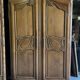Norman Cauchoise wardrobe in medium oak, carved from the 19th century with a gendarme hat top.
