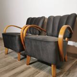 Armchairs by Jindřich Halabala, 1950s, Set of 2
