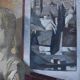 Roger Cortet (1910-1978) Still Life with White Sculpture Oil on Canvas Signed