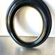 Black wooden oval frame