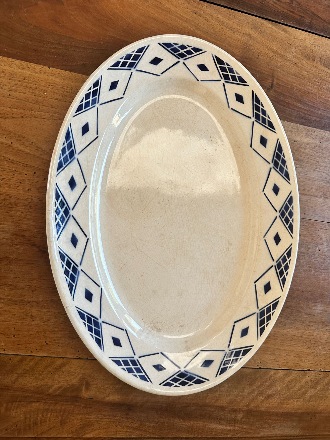 Plat vaiselle vintage Terre de Fer Longchamp