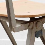 Marko S101 vintage chair beech and gray