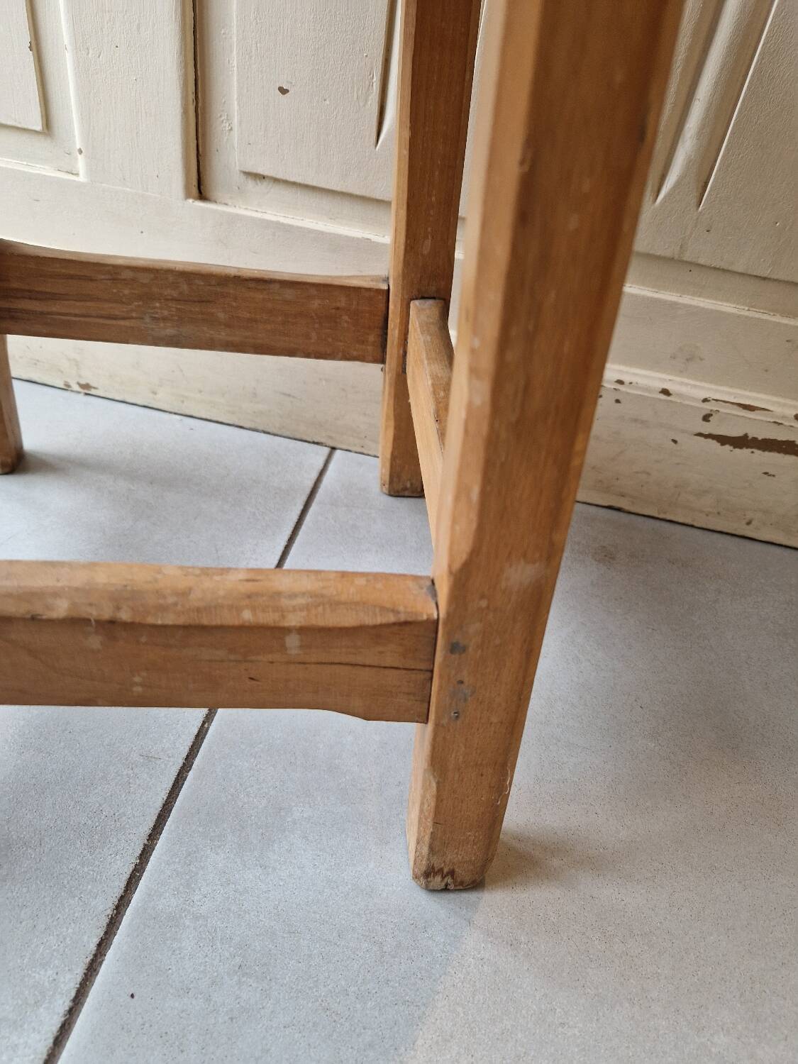 Antique vintage workshop stool