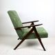 Fauteuil vintage vert olive modèle B-310, années 1970