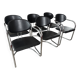 Chaises style Bauhaus chromées par Effezeta