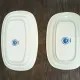 Set of 2 Villeroy and Boch Rusticana Blue plates.