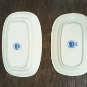 Lot de 2 plats Villeroy et Boch Rusticana bleus