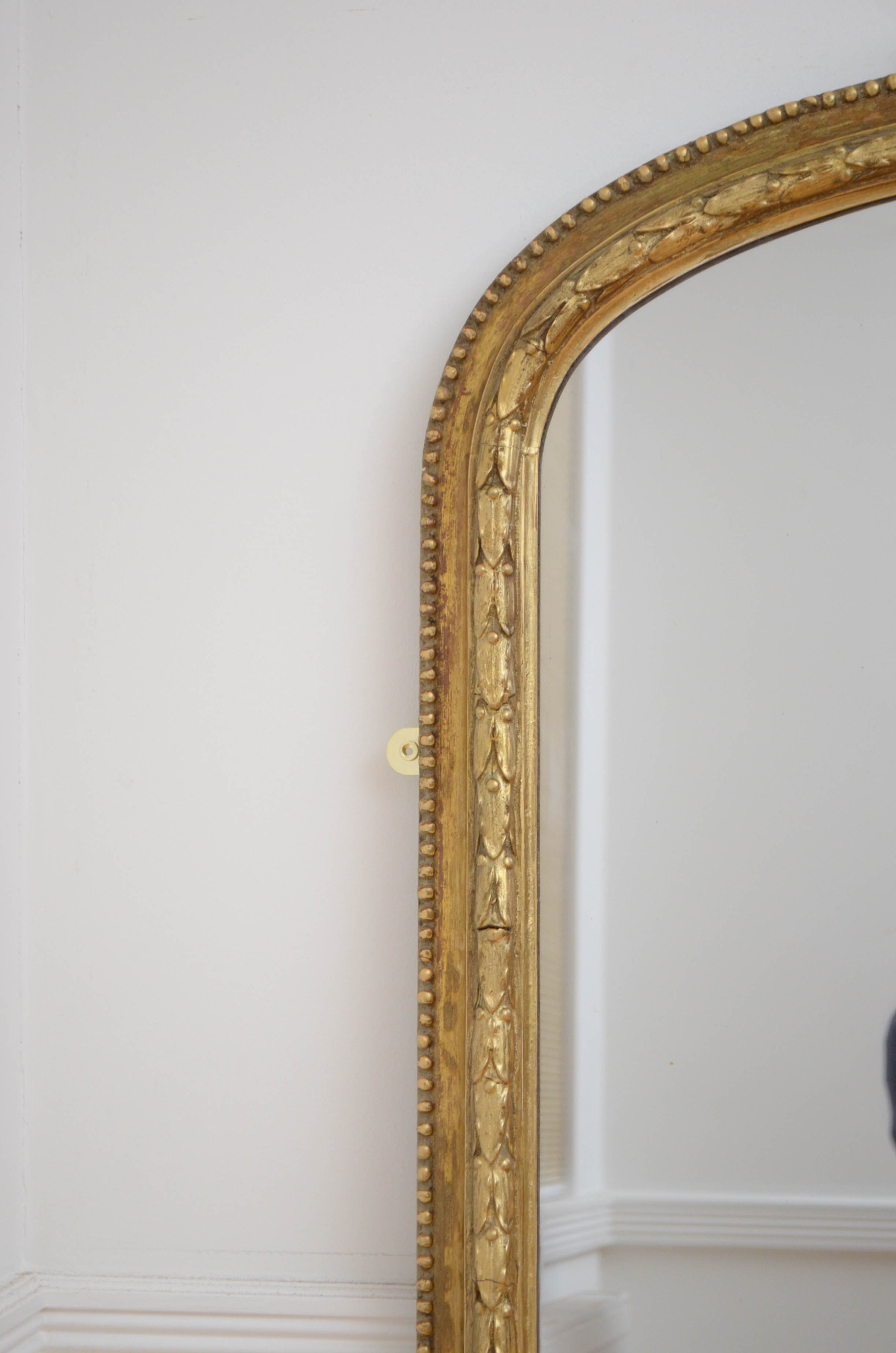 English victorian giltwood wall mirror - 174x138cm