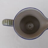 Decorated earthenware pitcher