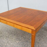 Scandinavian square teak coffee table