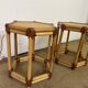 Pair of rattan bedside tables or end tables