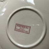 Set of 6 Fontanges Sarreguemines dessert plates