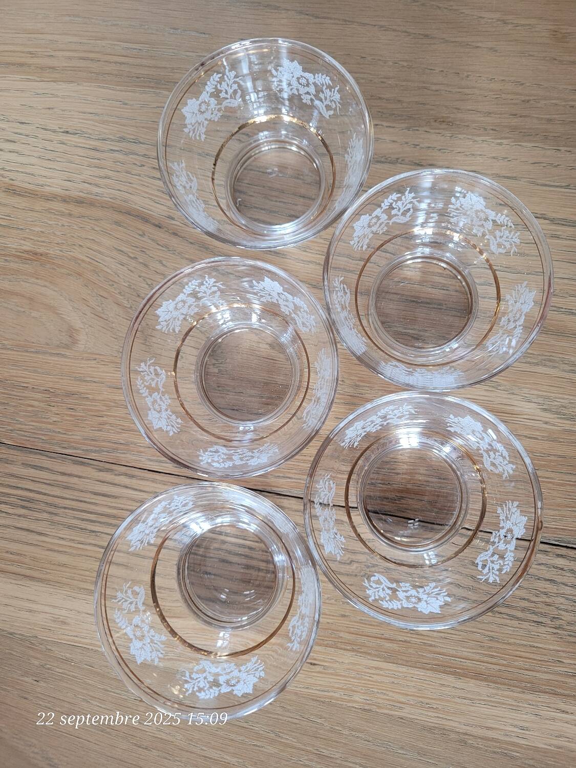 5 coupes à champagne anciennes