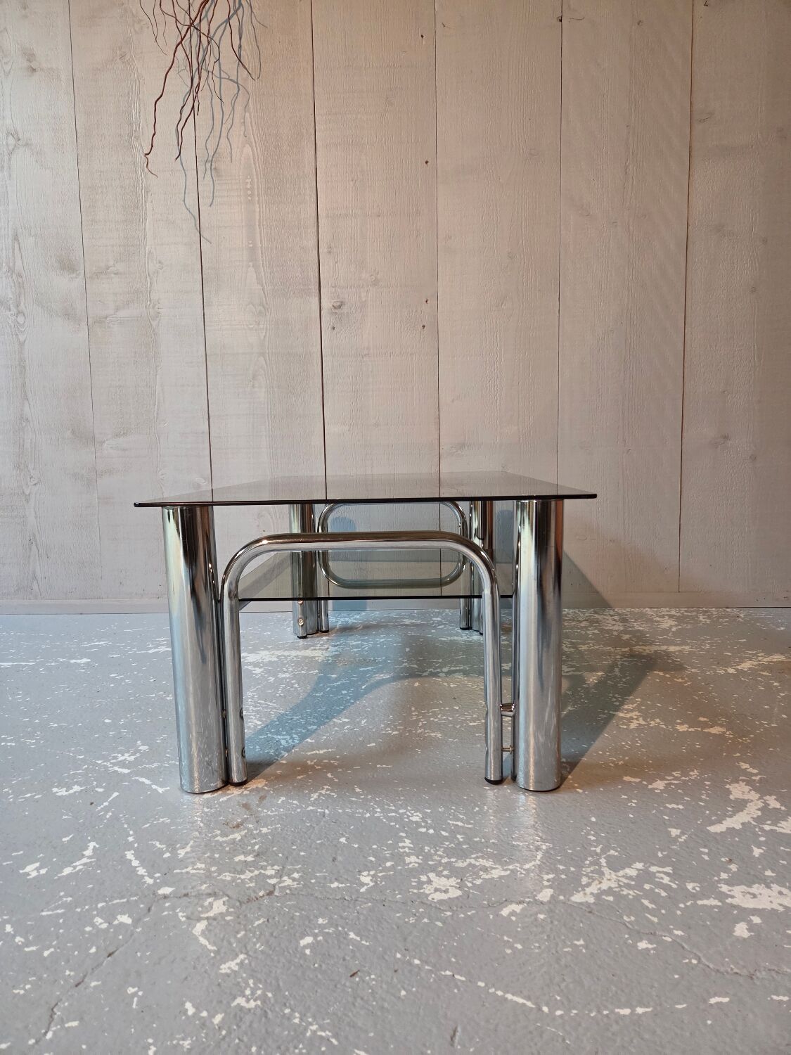 Chrome coffee table