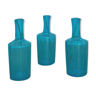 Lot of 3 vials of blue glass
