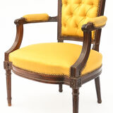 Louis XVI style convertible armchair