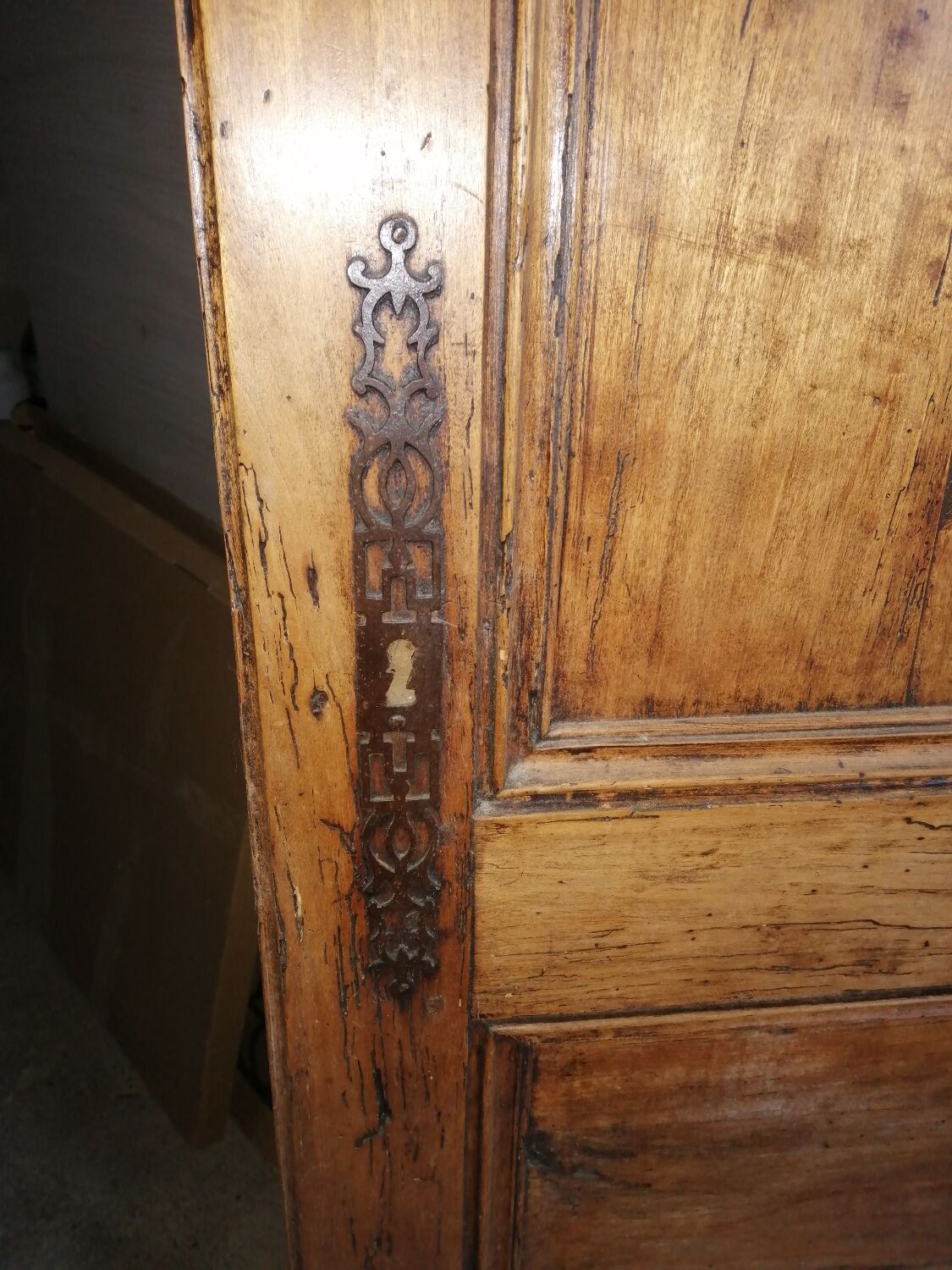 Antique solid wood door