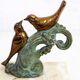 Bookends "birds" in regulation and marble 60s