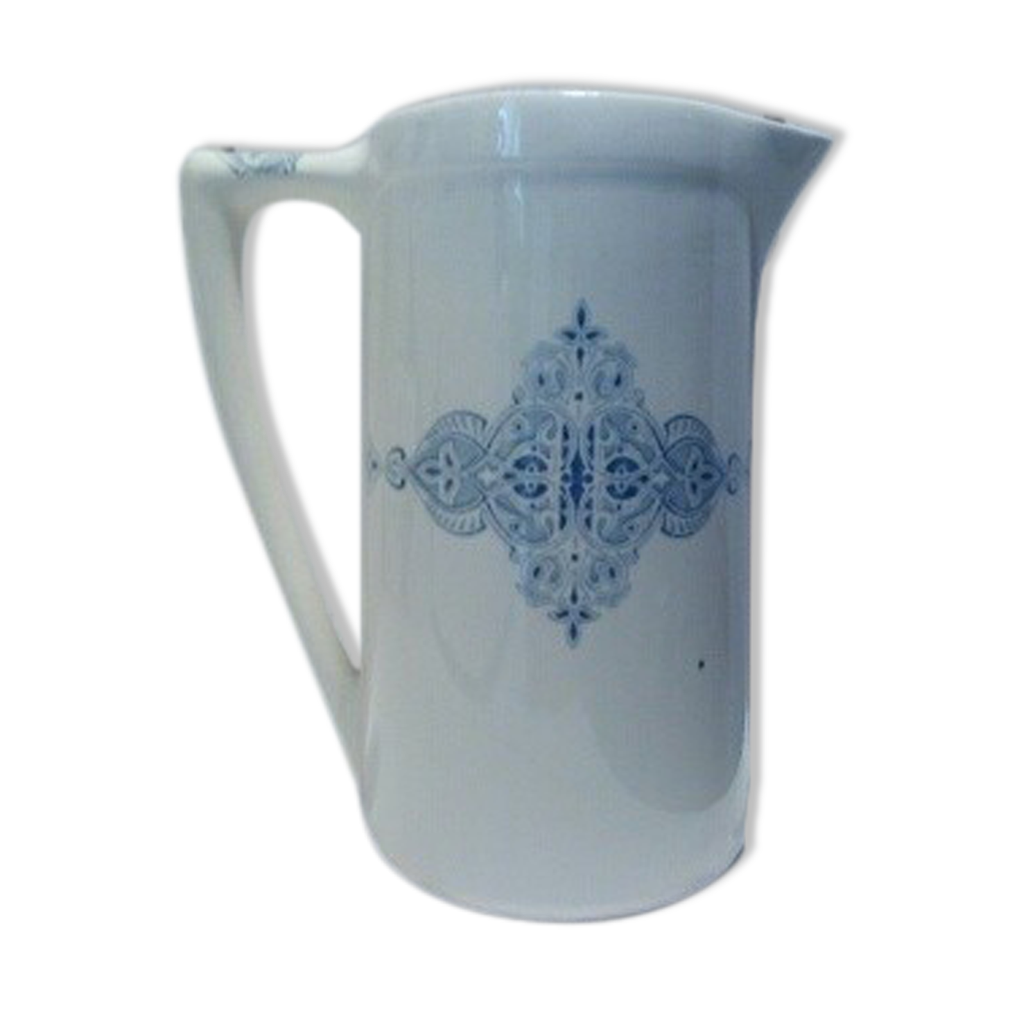 Vintage pitcher French earthenware Luneville