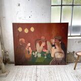 Oil painting "games" XL format 165x133cm