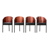 Philippe Starck Ensemble de 4 chaises de salle à manger Costes pour Driade 1984
