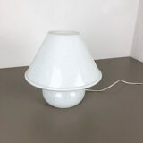 "Mushroom" glass table desktop light made by Glashütte Limburg Germany 1970s No2