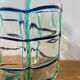 Vase verre artisanal soufflé « Rayé »