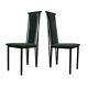 Vintage dining chairs modern design 80's set of four
