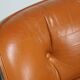 Charles Pollock leather office chair, Knoll edition, 1970