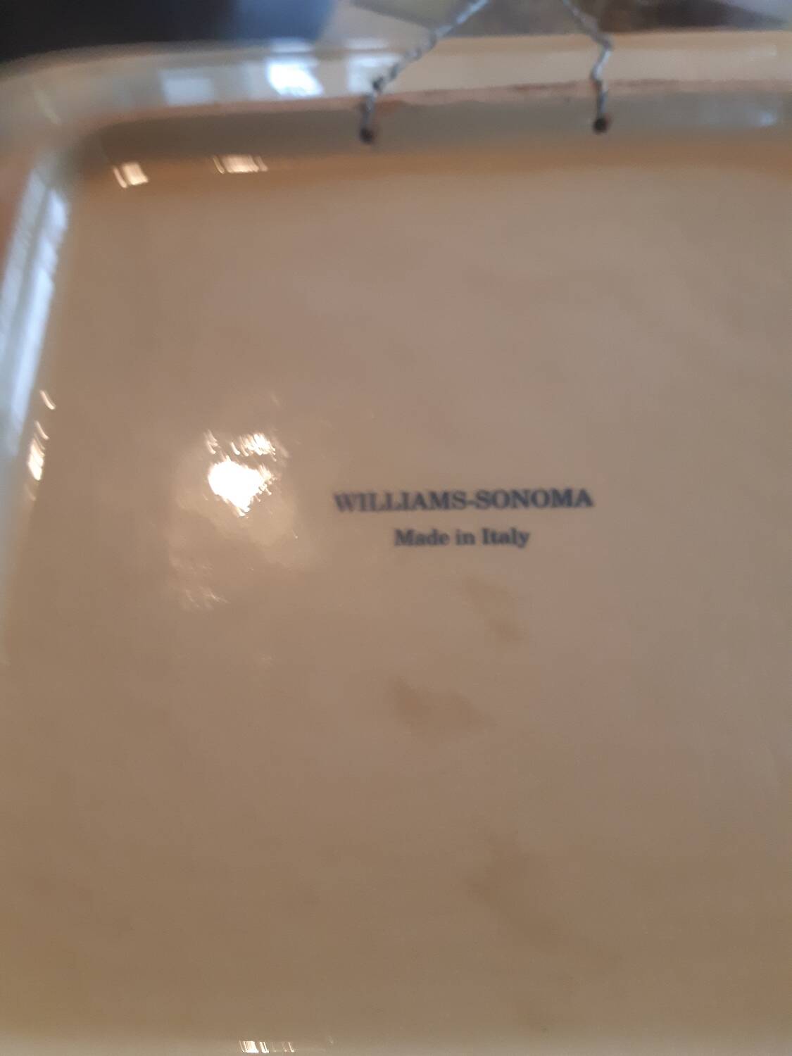 Vintage ceramic dish sign