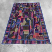 1990s Gorgeous Rug by Giorgetto Giugiaro for Paracchi. Pure wool. Made in Italy