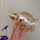Vintage amber glass tulip pendant light