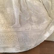 Sculpture, medal project signed Jules Lagae original plaster