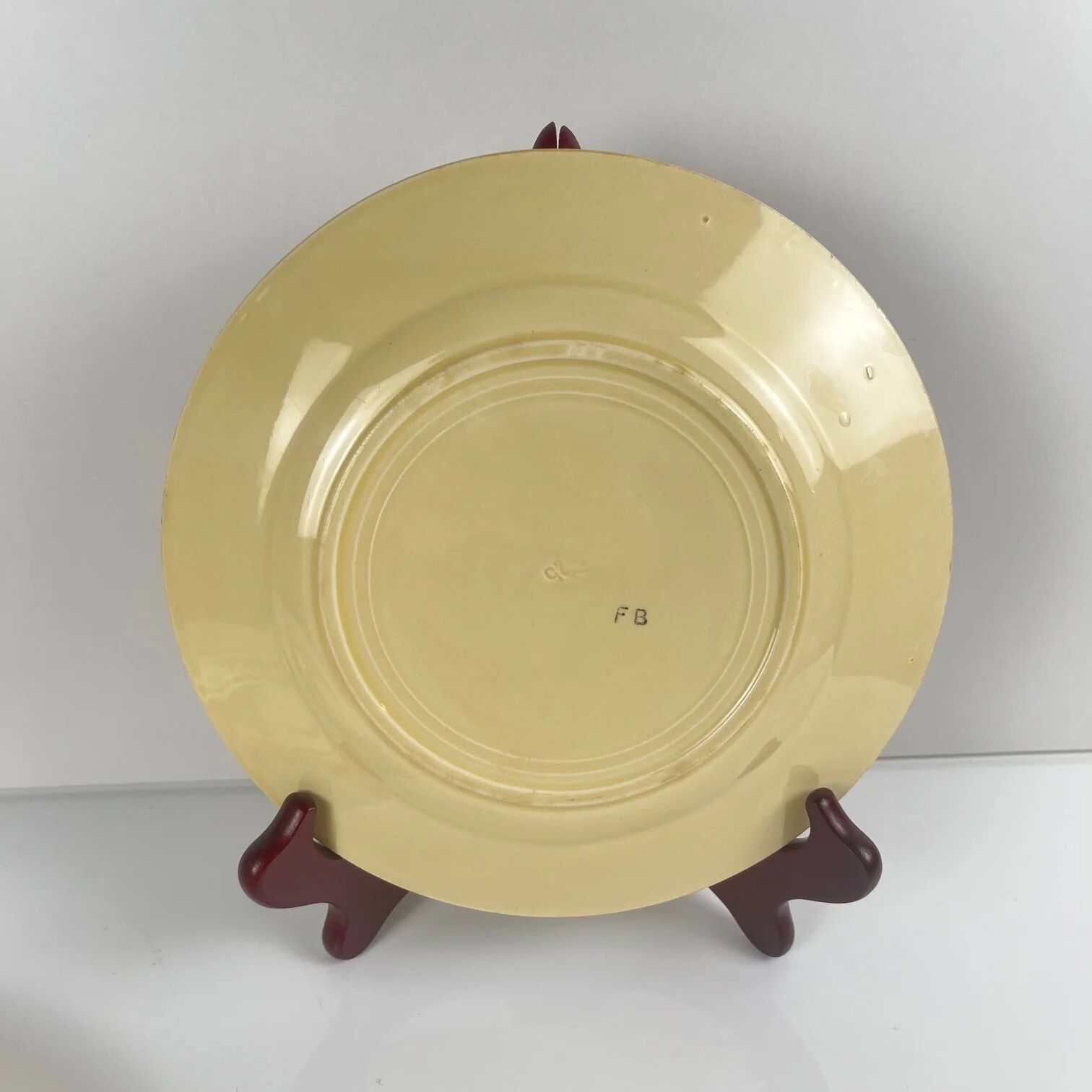 Pair of Art Deco dessert plates Badonviller, 1920/1930