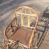 Child cart in bamboo and osier 1900