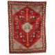 Tapis Kula ancien en laine, gros nœud, Turquie, 75 x 47 In