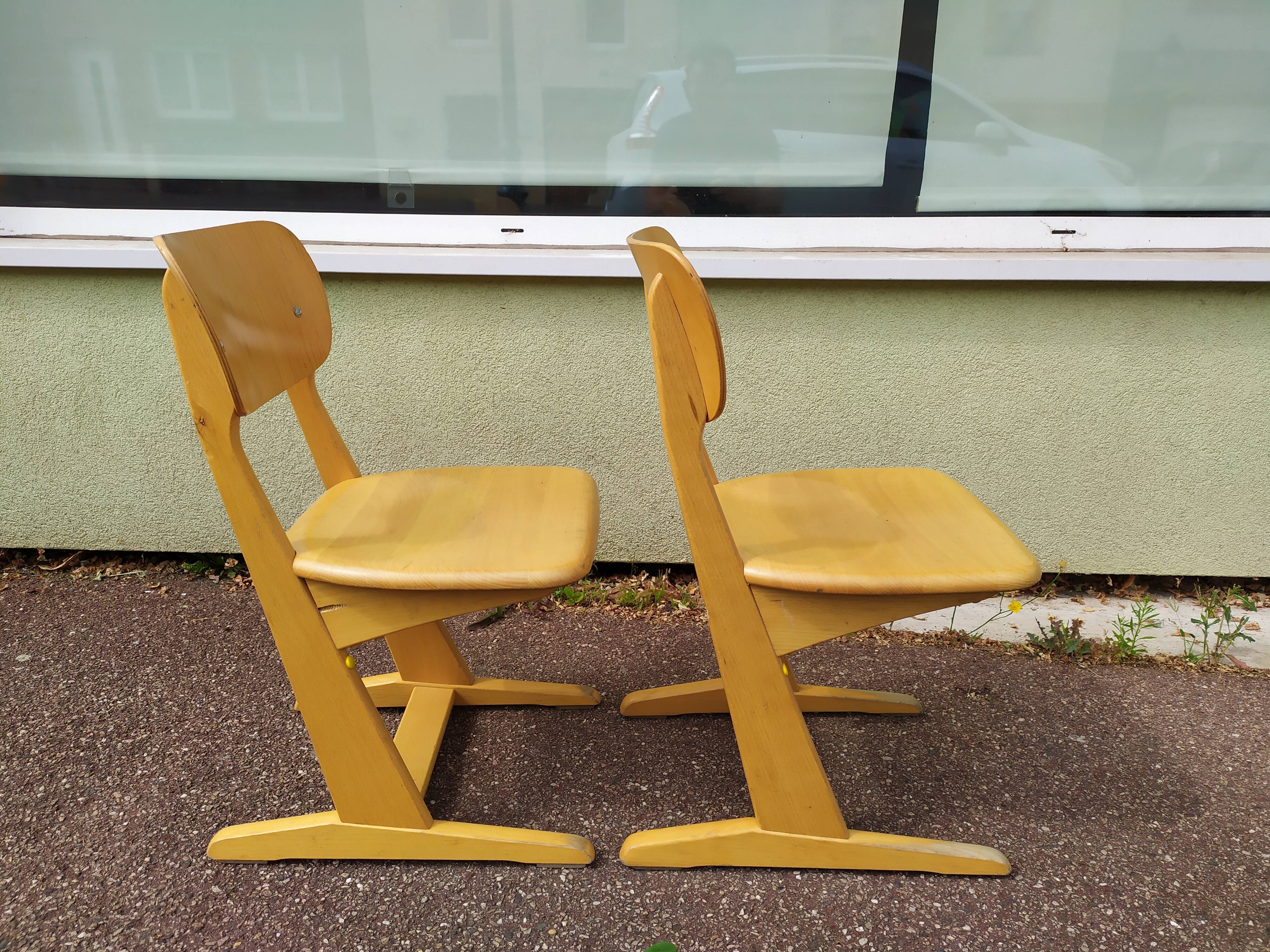 Lot de 2 chaises Casala enfant - vintage - petit modèle