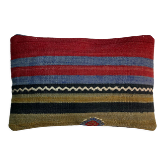 Vintage turkish kilim cushion cover