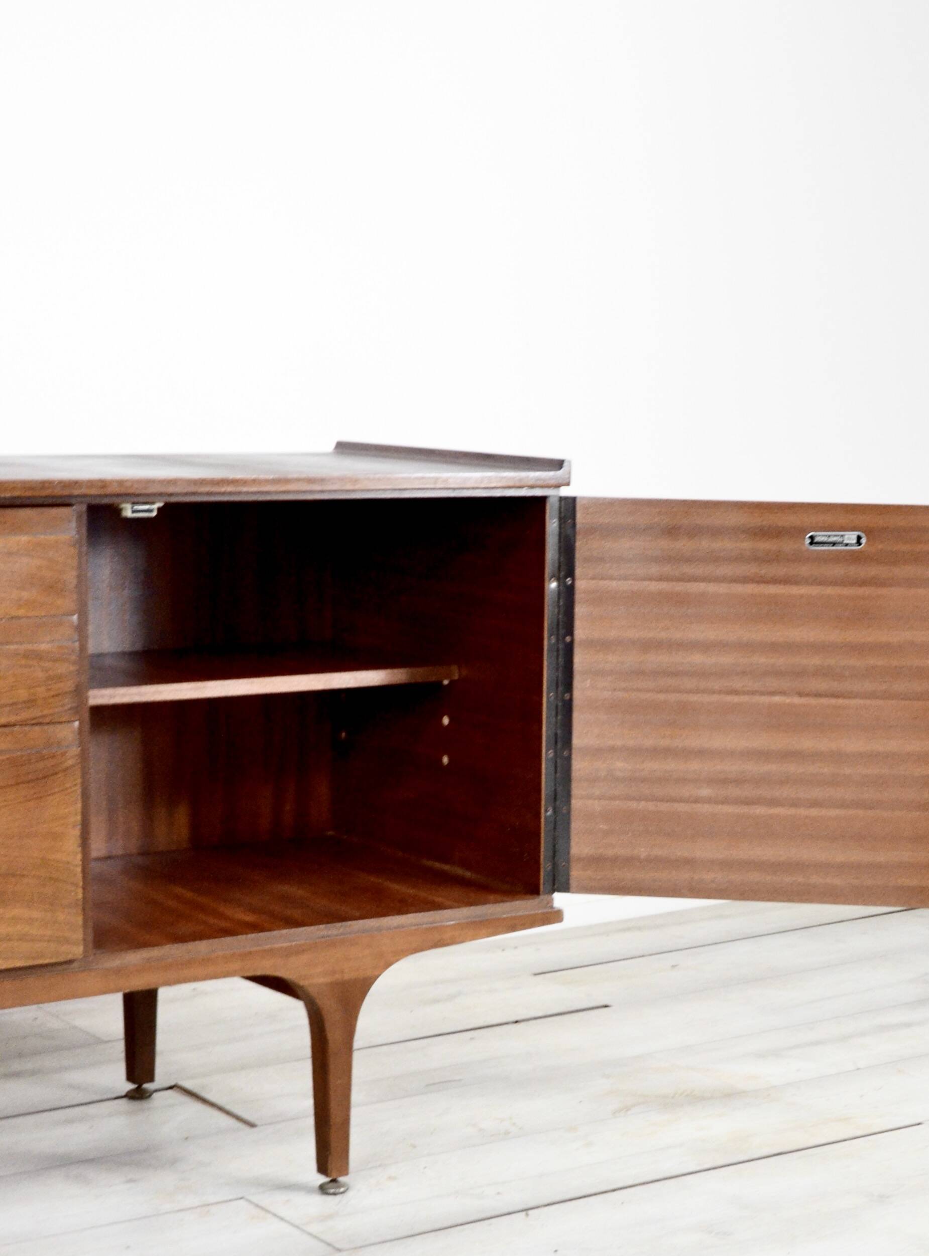Midcentury 'Meredew' Teak Sideboard / Dresser. Stylish Vintage Modern / Ret