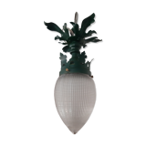 Lustre plafonnier verrerie en forme d'ogive