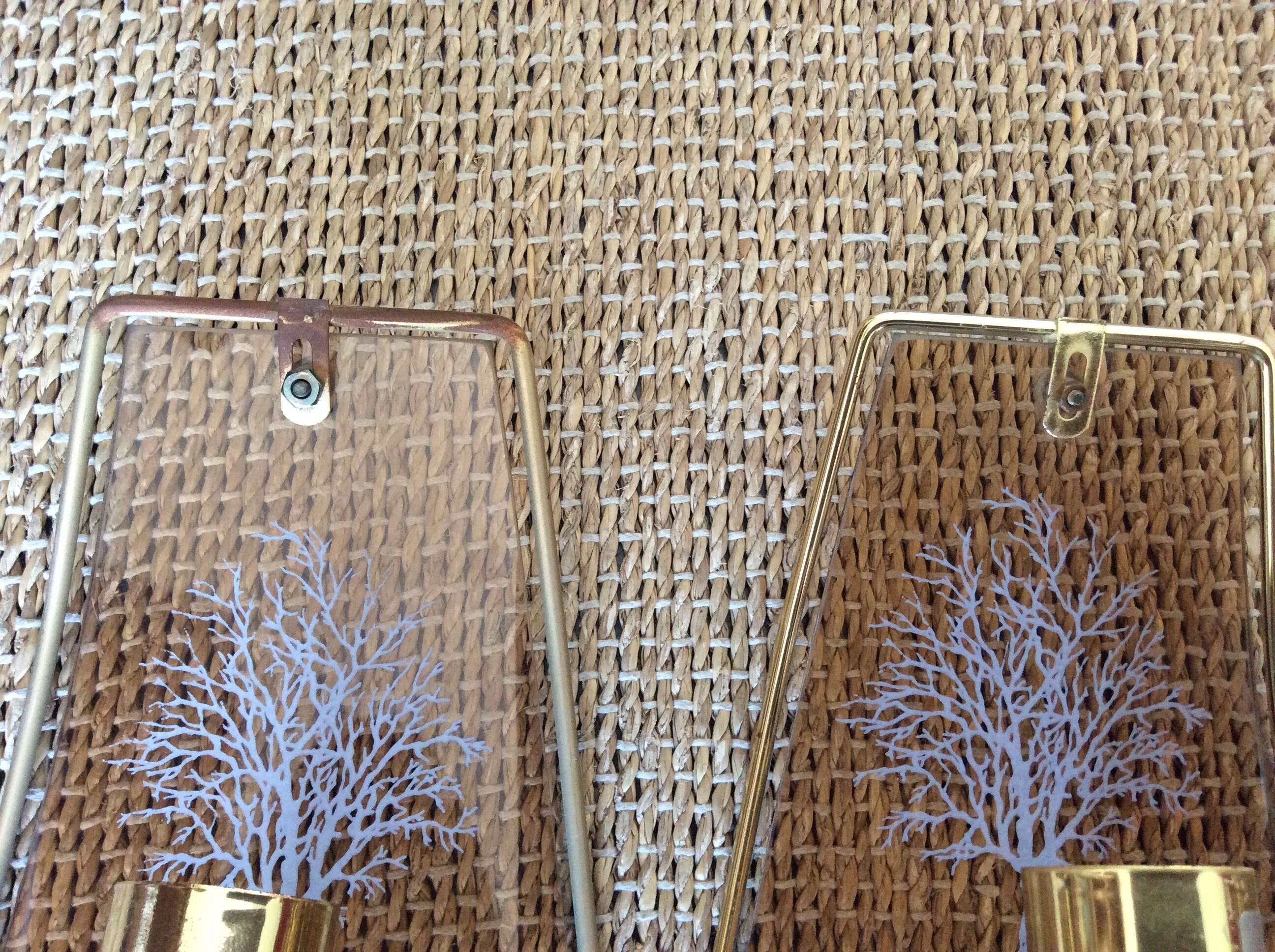 4 vintage wall lamps