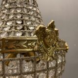 Crystal brass chandelier